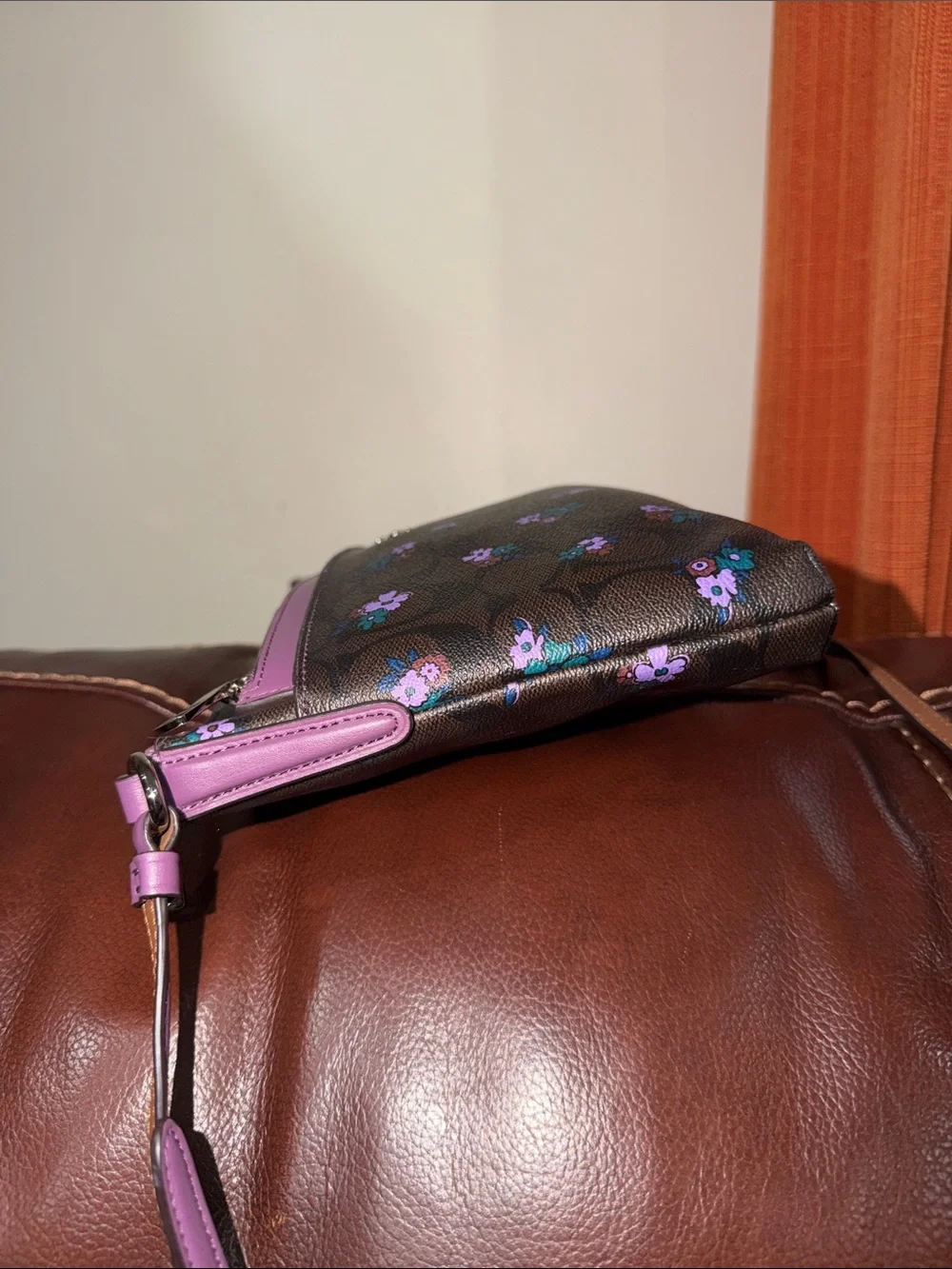 ‼️Coach C Ranch Floral Crossbody Bag With Leather Pouch Clutch - Picture 5 of 15